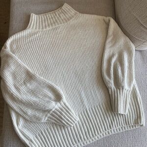 Cozy Cream Turtleneck Sweater Cynthia Rowley